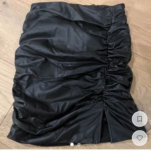 Adika Ziggy Faux Leather Mini Skirt